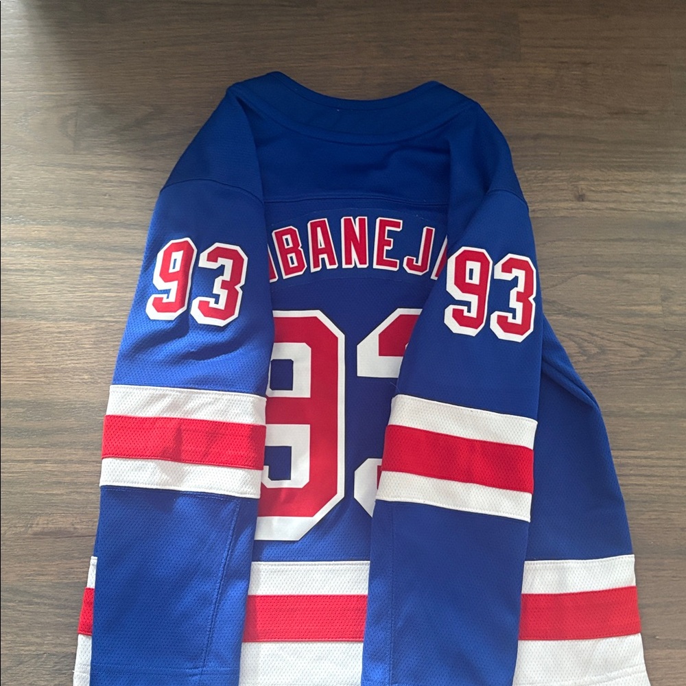 New York Rangers Youth Mike Zibanejad Home Jersey - Picture 3 of 5